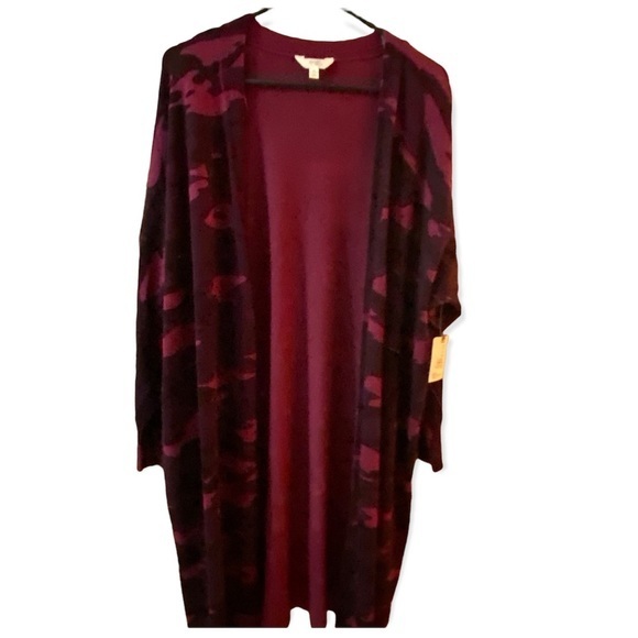 Terra Sky‎ Plus Cardigan Sweater Women’s Size 2X New With Tags Open Front - Picture 1 of 6